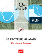 Le Facteur Humain (Dejours Christophe)