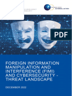 Foreign Information Manipulation and Interference (FIMI) and Cybersecurity - Threat Landscape