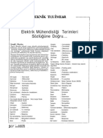 Elektrik Mühendisliğinde Terimler Sözlüğü