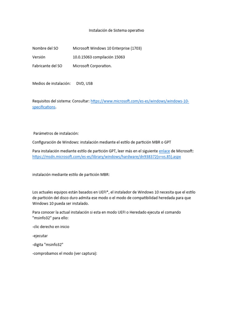 Guía para Instalar Windows 10 en Collado Villalba | PDF | Arranque ...