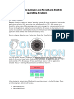 Questions and Answers On Kernel and Shell in Operating Systems