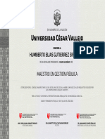 Universidad César Vallejo: Humberto Elias Gutierrez Sifuentes