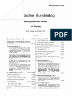 Eutscher Bundestag: Stenographischer Bericht 19. Sitzung
