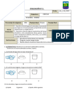 Evaluación Ciencias