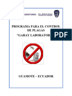 Plan de Control de Plagas y Cronograma