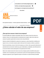 ¿Cómo Calcular El Valor de Una Empresa - Generación Anáhuac