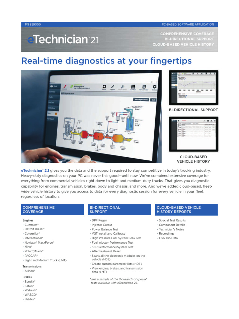 Etechnician 2 - 1 Product Sheet - 0121 - FIN - 21016 | PDF | Vehicles ...