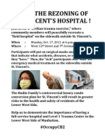2011-10-17 Stop The Rezoning of St. Vincent's Hospital Flyer #OccupyCB2