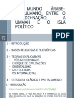 O Mundo Árabe-Muçulmano Entre Os Estados-Nação e A Ummah.