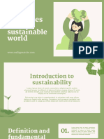Green Illustrated Sustainable World Presentation