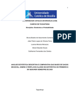 Universidade Catolica de Brasilia Trabalho Estatística
