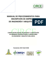 Manual para La Inscripción de Empresas Nacionales Abril 2018