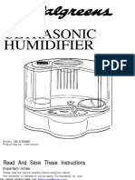 Ultrasonic Humidifier: Read and Save These Instructions