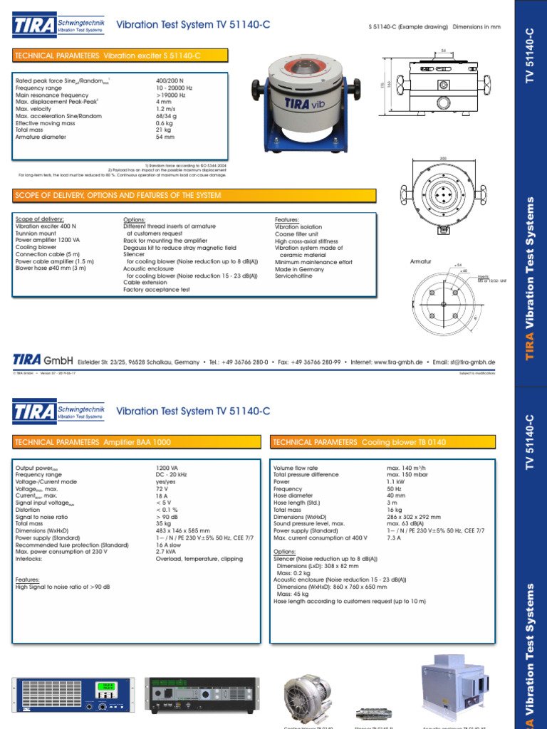 Data Sheet System TV 51140-C Eng V07 | PDF | Power Supply | Decibel