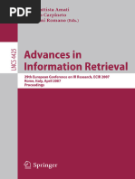 Advances in Information Retrieval 29th European Conference On IR Research, ECIR 2007, Rome, Italy, April 2-5, 2007