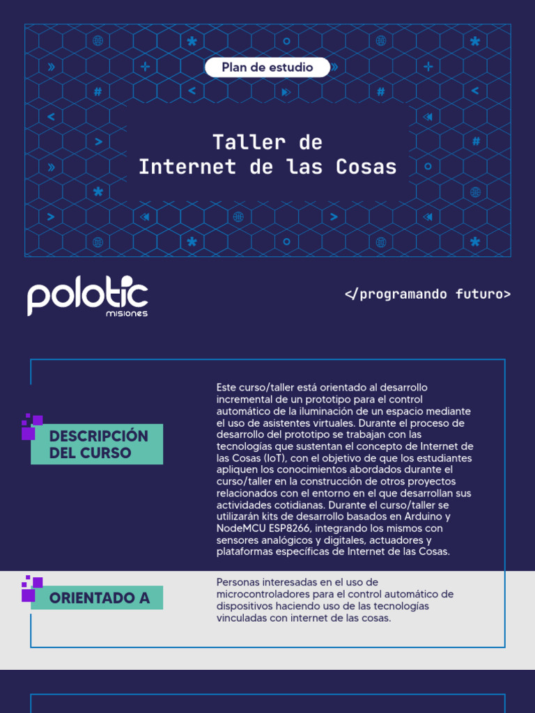 Taller de IoT: Prototipos con Arduino | PDF | Internet de las Cosas ...