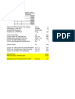 Solución Al Problema de Costos de Produccion Planificacion de Costos