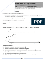 Sujet 4 Cinetique (Exercice 2)