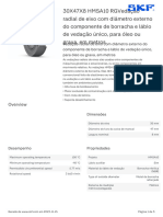 30X47X8 Hmsa10 Rgvedação Radial de Eixo Com Diâmetro Externo Do Componente de Borracha E Lábio de Vedação Único, para Óleo Ou Graxa, em Metros