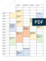 Foundation Timetable 2023