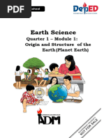 Earth Science Quarter 1 Module 1 Week 1