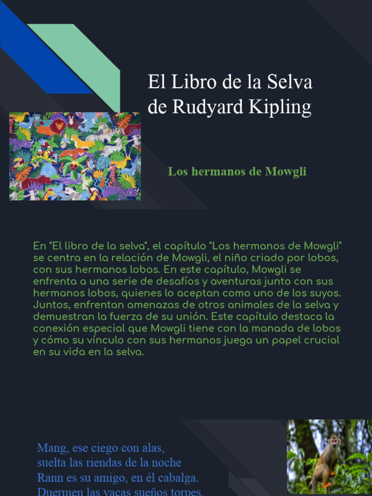 El Libro de La Selva de Rudyard Kipling | PDF | El libro de la selva ...