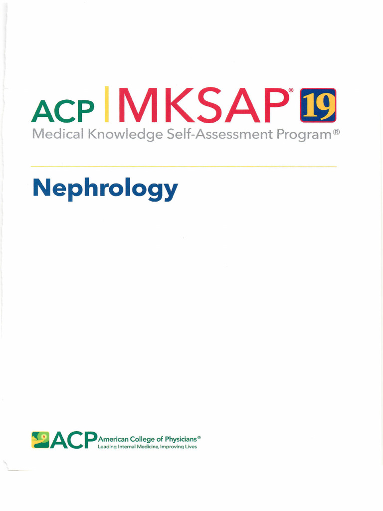 American College of Physicians - MKSAP 19 - Medical Knowledge Self ...