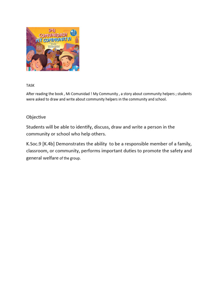 Community Helpers Drawing Activity | PDF