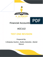 Acc112 - Test 1 Revision - A - Academy