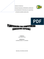 PLANIFICACION MODALIDAD EDUC. ESPECIAL Modelo