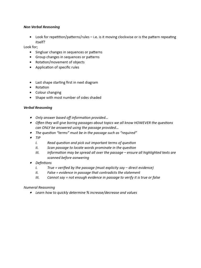 Non verbal reasoning pdf