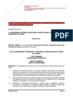 Ley de Ord Territorial y Desarrollo Urb para El Estado de Oaxaca