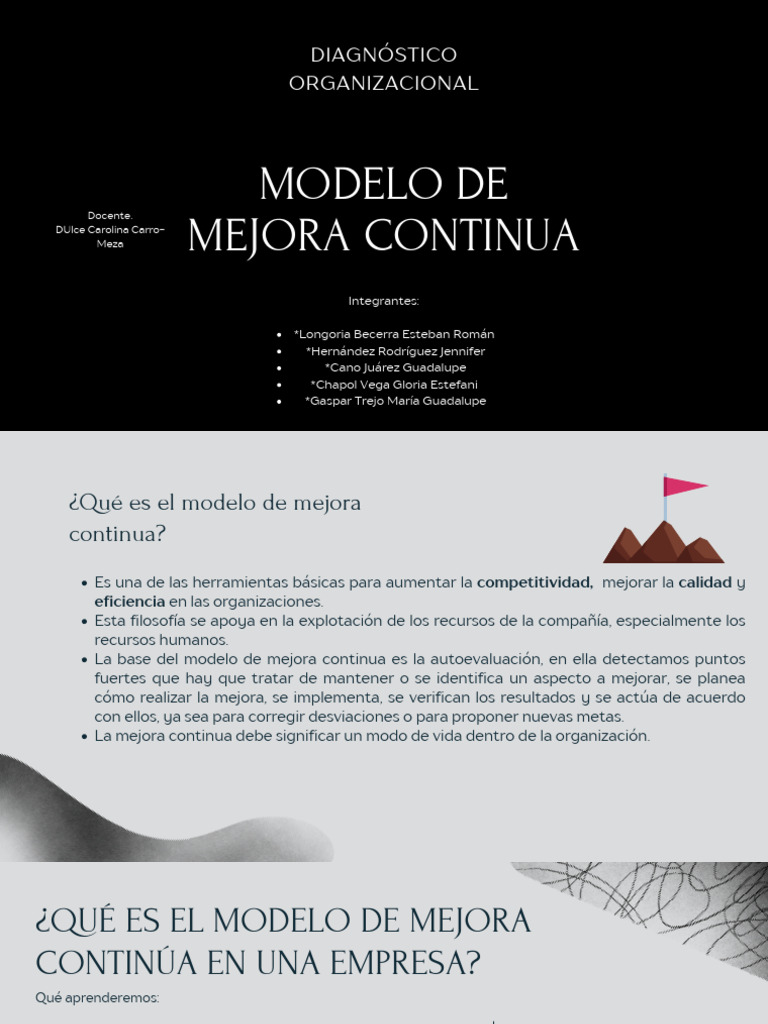 Modelo de Mejora Continua Empresarial | PDF | Calidad (comercial ...