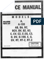 Hammond Service Manual A A-100 BA BC BCV BV B2 B3 C CV C2 C2 D E RT