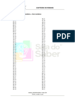 Gabarito Exercícios - Química - Físico Química