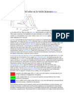 La Percepción Del Color en La Visión Humana