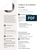 Curriculum Vitae Profesional Mujer Con Iconos Moderno Beige y Blanco - 20231111 - 152400 - 0000