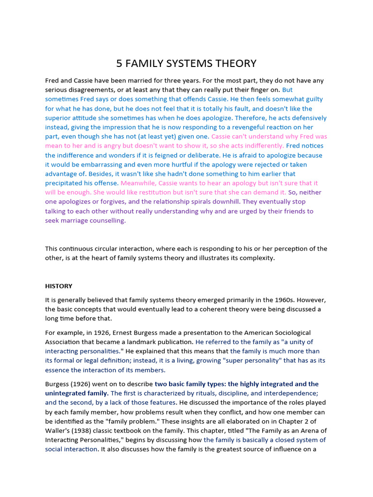 Understanding Family Systems Theory | PDF | System | Systems Theory