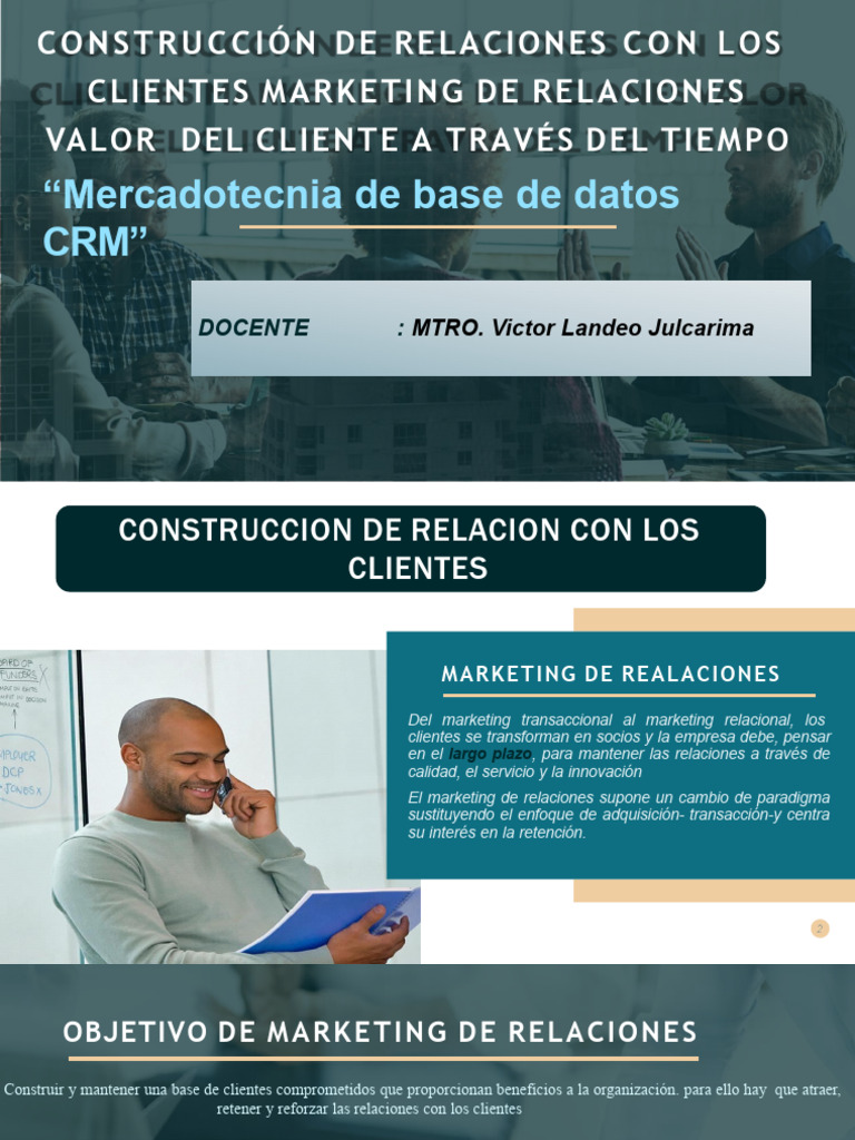 Marketing de Relaciones y Valor del Cliente | PDF | Marketing | Mercado ...