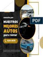 Post de Instagram Arrendadora de Autos Moderno Negro Amarillo