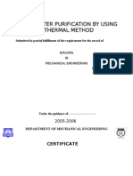 (##) Solar Water Purification by Using Thermal Method