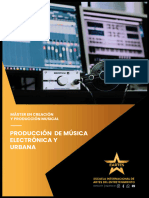 Dossier Máster en Producción de Música Electrónica y Urbana