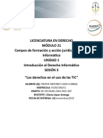 Propuesta de Tema de Investigación 1 de 2. Freddy Antonio Cauich Abnal