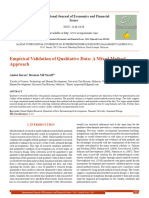Empirical Validation of Qualitative Data - A Mixed Method Approach (#352309) - 363198