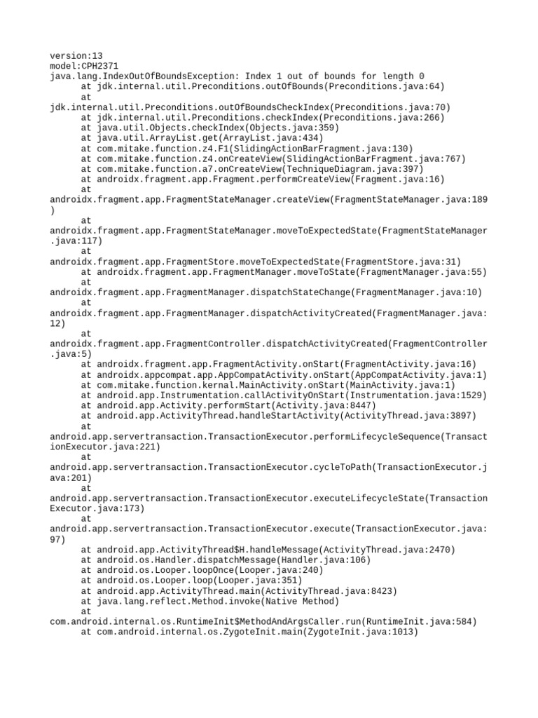 Stacktrace | PDF | Java (Programming Language) | Software