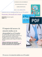 El Impacto Del Acceso A La Atención Médica en La Desigualdad en El Ecuador