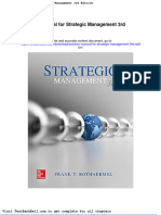 Solution Manual For Strategic Management 3rd Edition