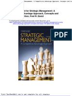 Solution Manual For Strategic Management A Competitive Advantage Approach Concepts and Cases 17th Edition Fred R David
