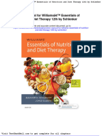 Solution Manual For Williams Essentials of Nutrition and Diet Therapy 12th by Schlenker