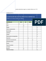 Ejercicio Costo Directo e Indirecto